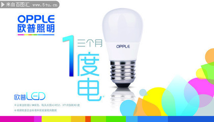 歐普照明燈泡宣傳海報