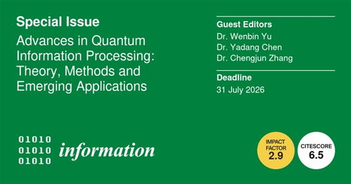 《量子信息處理的最新進(jìn)展 理論、方法與應(yīng)用——MDPI特刊征稿暨南京軟件開發(fā)機(jī)遇》